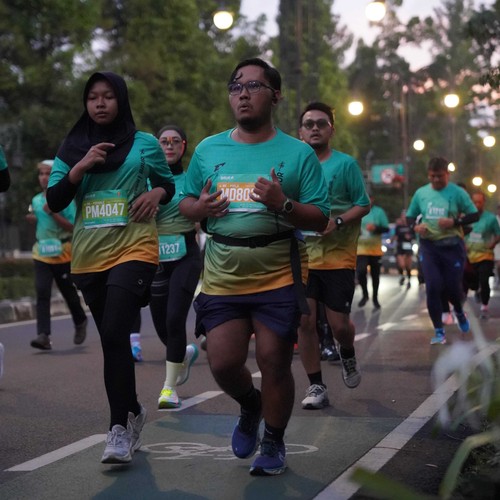 Race photo from BAUR RUN 2025