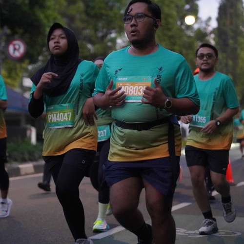 Race photo from BAUR RUN 2025