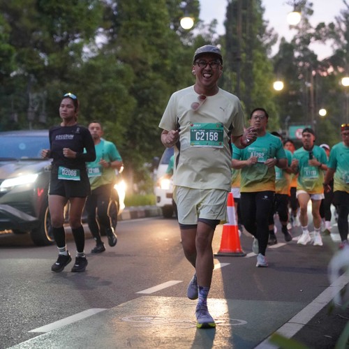 Race photo from BAUR RUN 2025