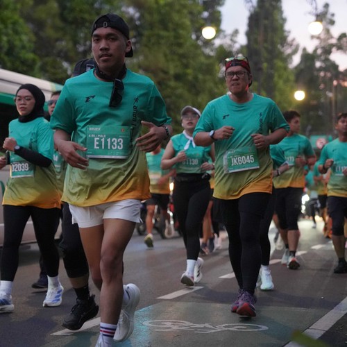 Race photo from BAUR RUN 2025