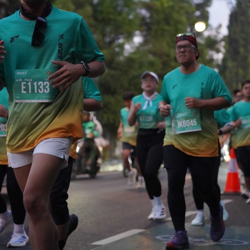 Race photo from BAUR RUN 2025