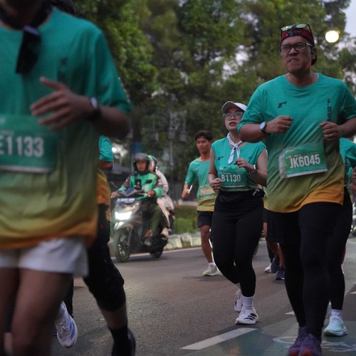 Race photo from BAUR RUN 2025