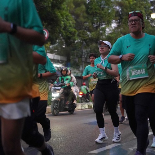 Race photo from BAUR RUN 2025