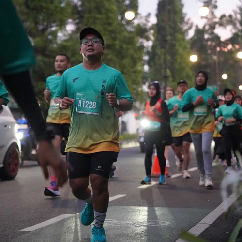 Race photo from BAUR RUN 2025