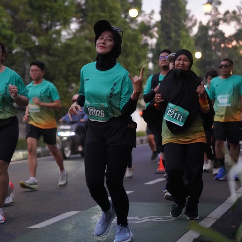 Race photo from BAUR RUN 2025