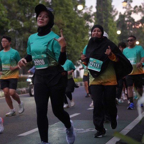 Race photo from BAUR RUN 2025