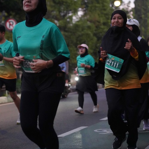 Race photo from BAUR RUN 2025