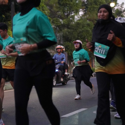 Race photo from BAUR RUN 2025
