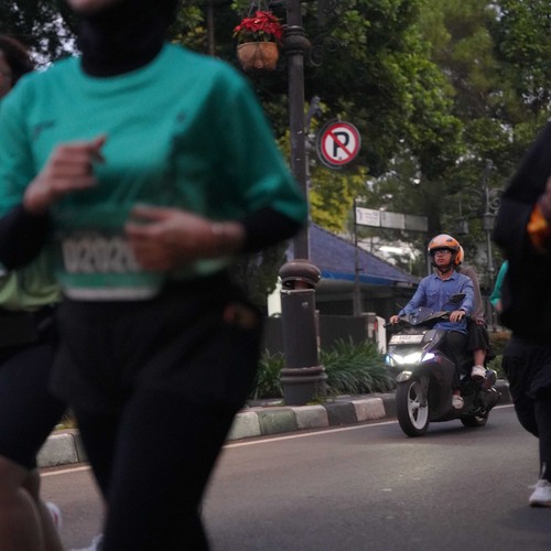 Race photo from BAUR RUN 2025