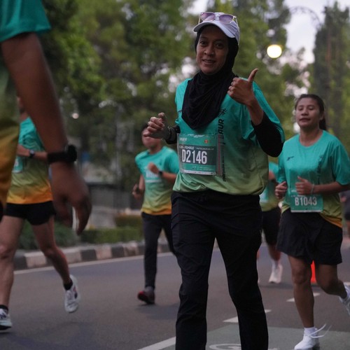 Race photo from BAUR RUN 2025