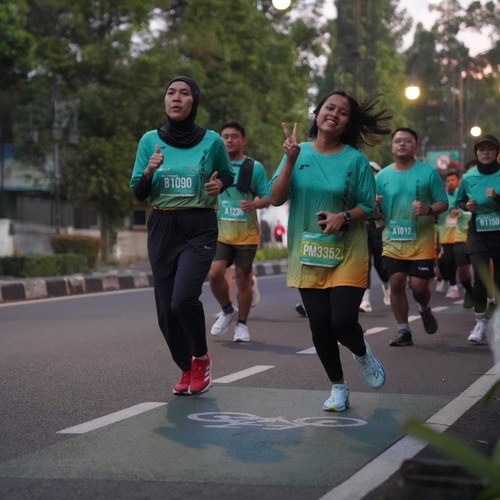Race photo from BAUR RUN 2025