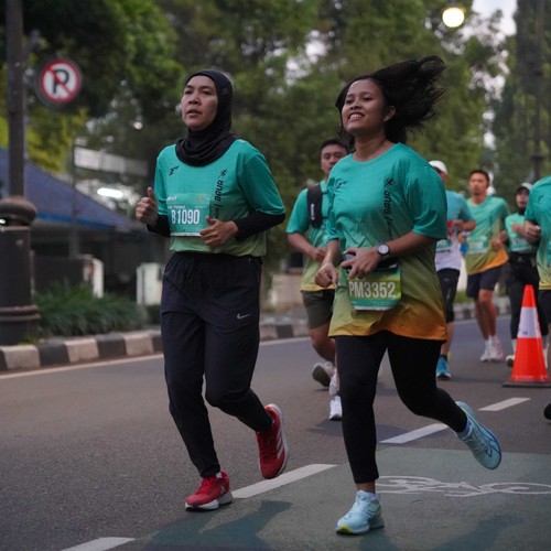 Race photo from BAUR RUN 2025