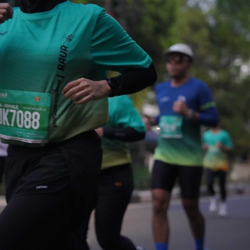 Race photo from BAUR RUN 2025