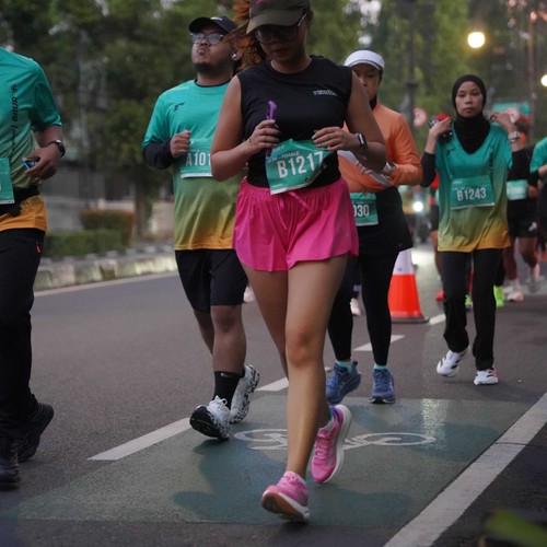 Race photo from BAUR RUN 2025