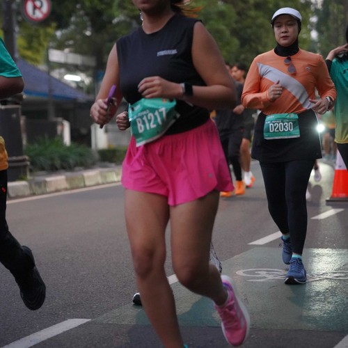 Race photo from BAUR RUN 2025