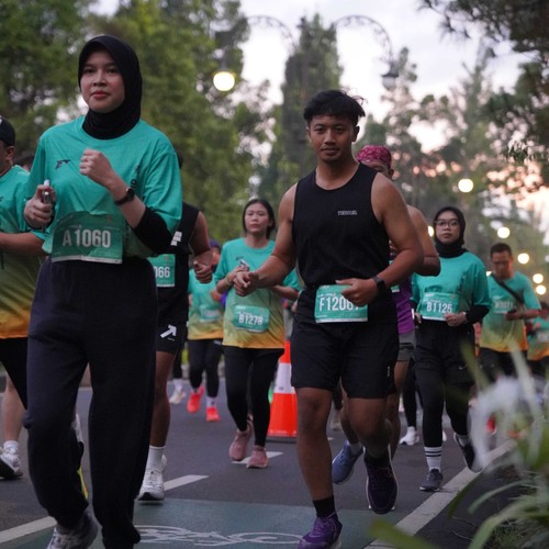 Race photo from BAUR RUN 2025