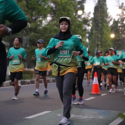Race photo from BAUR RUN 2025