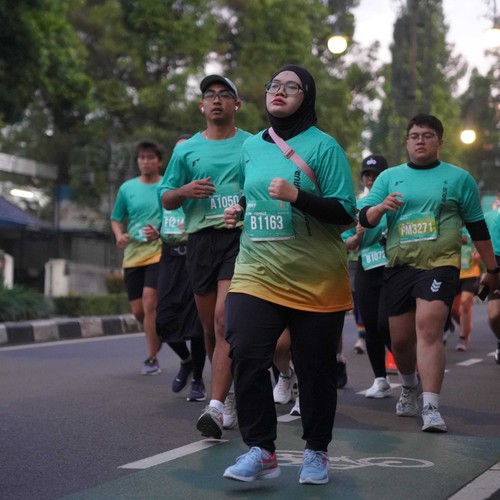 Race photo from BAUR RUN 2025