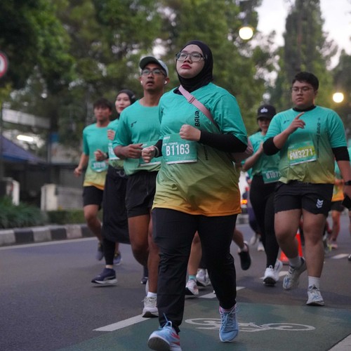 Race photo from BAUR RUN 2025