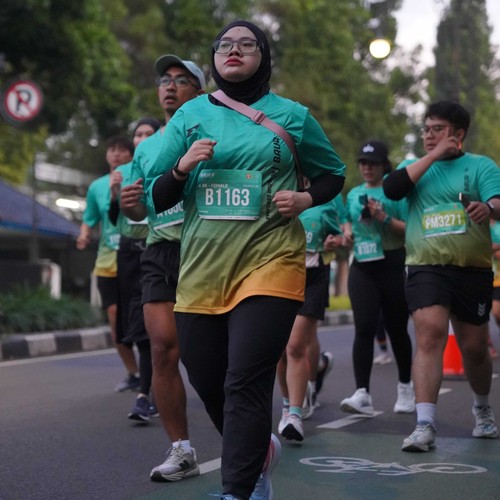 Race photo from BAUR RUN 2025