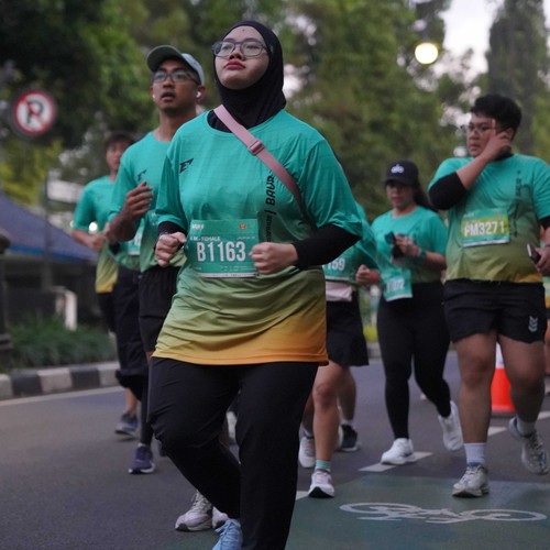 Race photo from BAUR RUN 2025