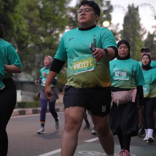 Race photo from BAUR RUN 2025