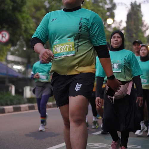 Race photo from BAUR RUN 2025