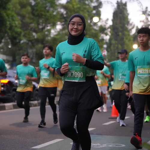 Race photo from BAUR RUN 2025
