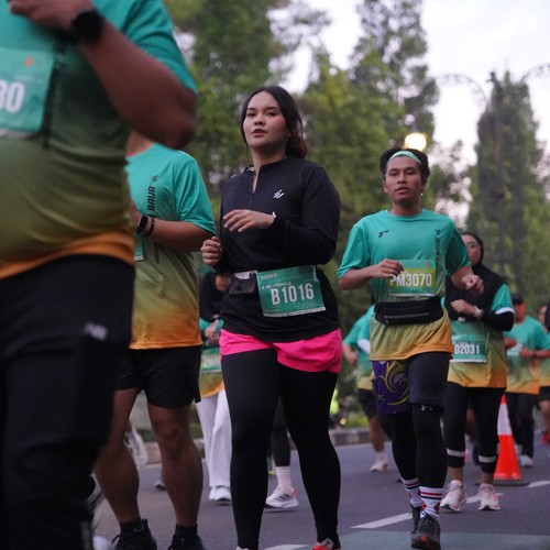 Race photo from BAUR RUN 2025
