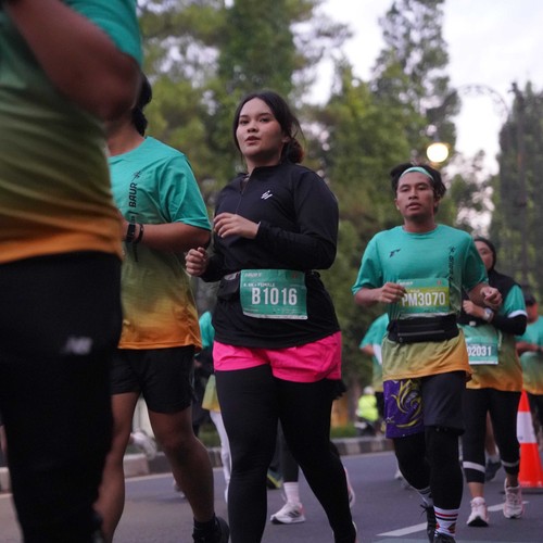 Race photo from BAUR RUN 2025