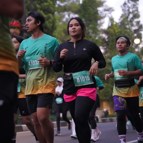 Race photo from BAUR RUN 2025