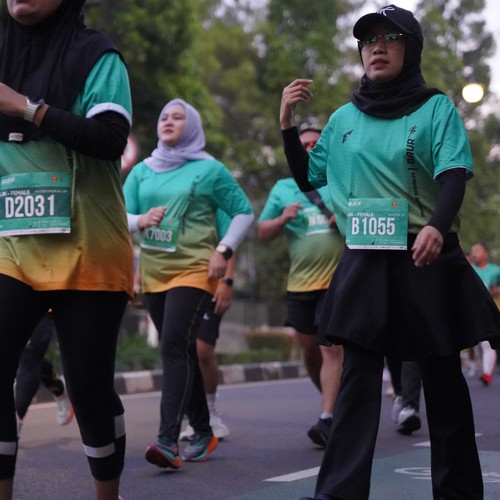 Race photo from BAUR RUN 2025