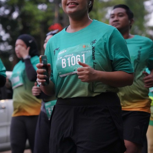 Race photo from BAUR RUN 2025