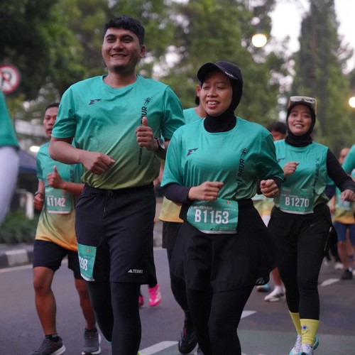 Race photo from BAUR RUN 2025