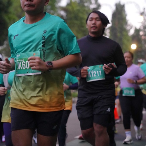 Race photo from BAUR RUN 2025