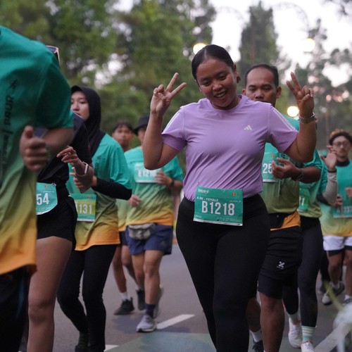 Race photo from BAUR RUN 2025