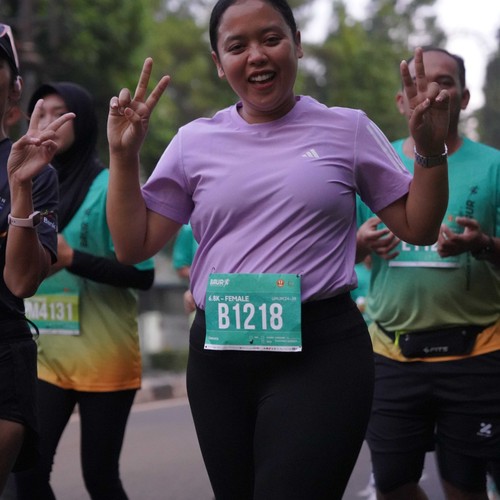 Race photo from BAUR RUN 2025