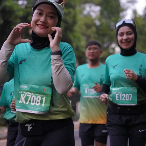 Race photo from BAUR RUN 2025