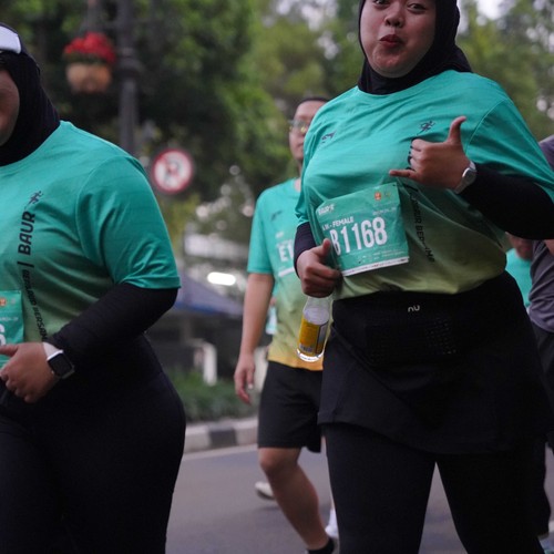 Race photo from BAUR RUN 2025