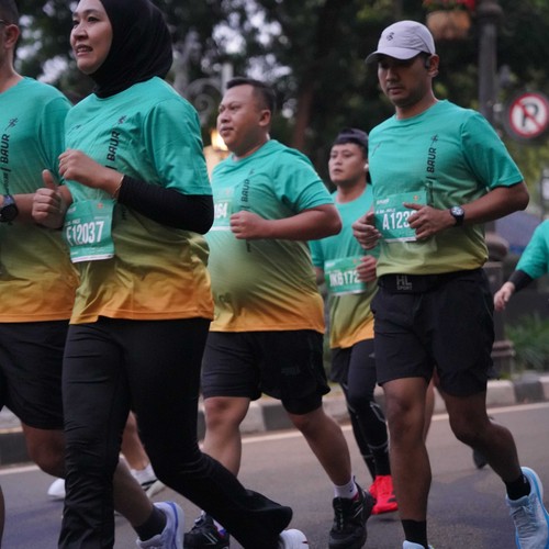 Race photo from BAUR RUN 2025