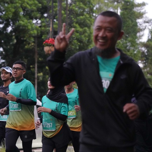 Race photo from BAUR RUN 2025