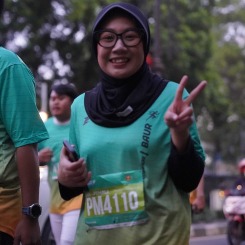 Race photo from BAUR RUN 2025