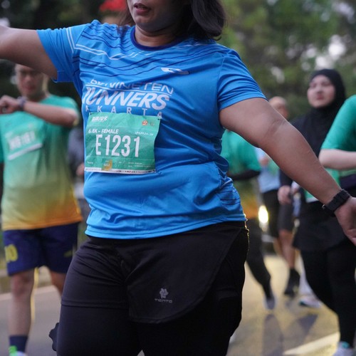 Race photo from BAUR RUN 2025