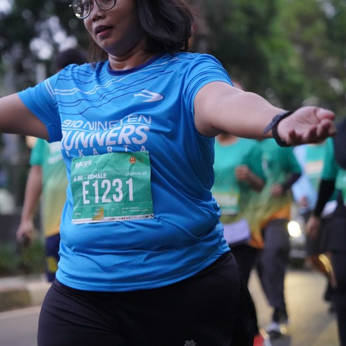 Race photo from BAUR RUN 2025