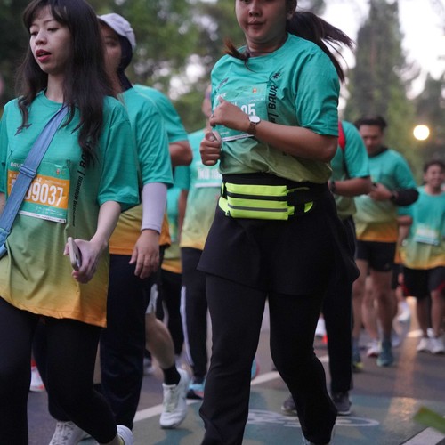 Race photo from BAUR RUN 2025