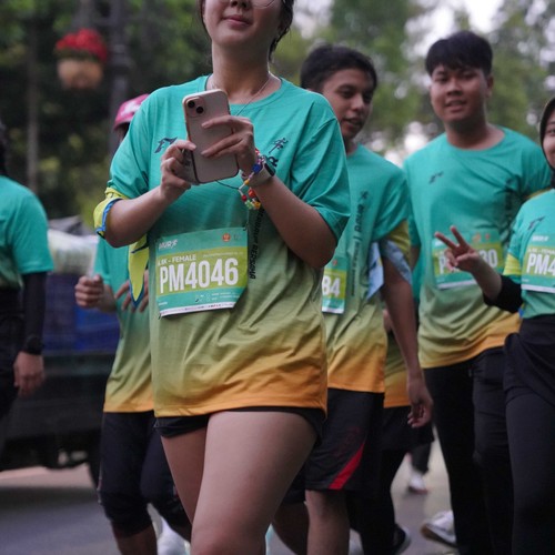 Race photo from BAUR RUN 2025