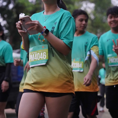 Race photo from BAUR RUN 2025