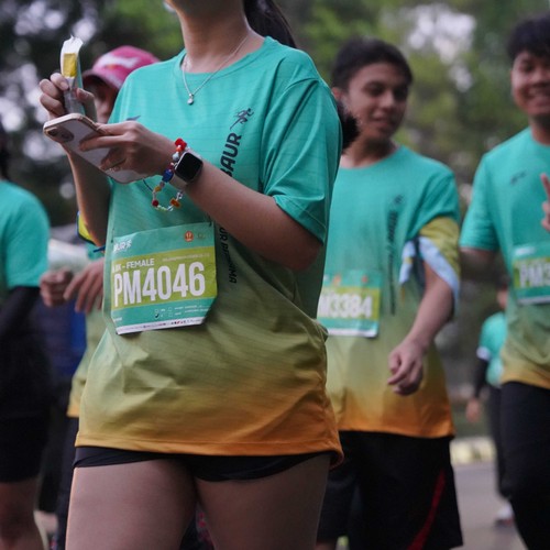 Race photo from BAUR RUN 2025