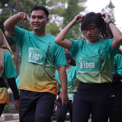 Race photo from BAUR RUN 2025