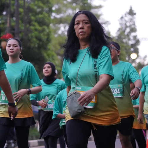 Race photo from BAUR RUN 2025